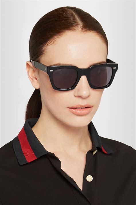 gucci oversized square-frame acetate glasses|gucci oversized black square eyeglasses.